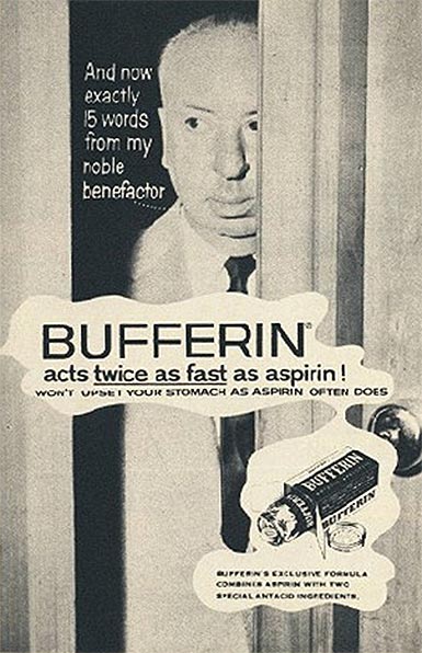 Bufferin acts twice as fast as aspririn!