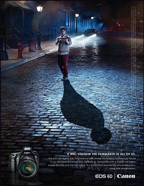 Canon camera ad. It will unleash the filmmaker in all of us.